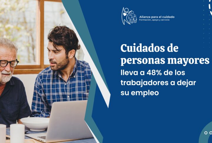 Cuidados de personas mayores lleva a 48% de los trabajadores a dejar su empleo